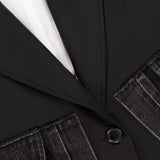 Denim Oversized Hybrid Blazer with Ties (7421987127411)