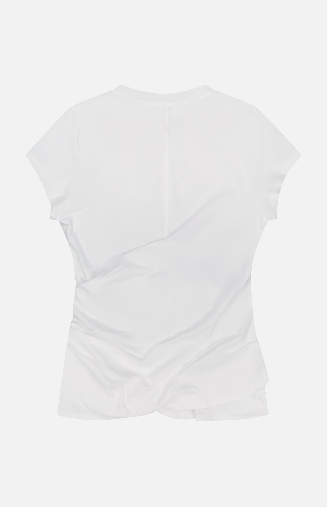 Draped Short Sleeve T-Shirt (14681357844843)