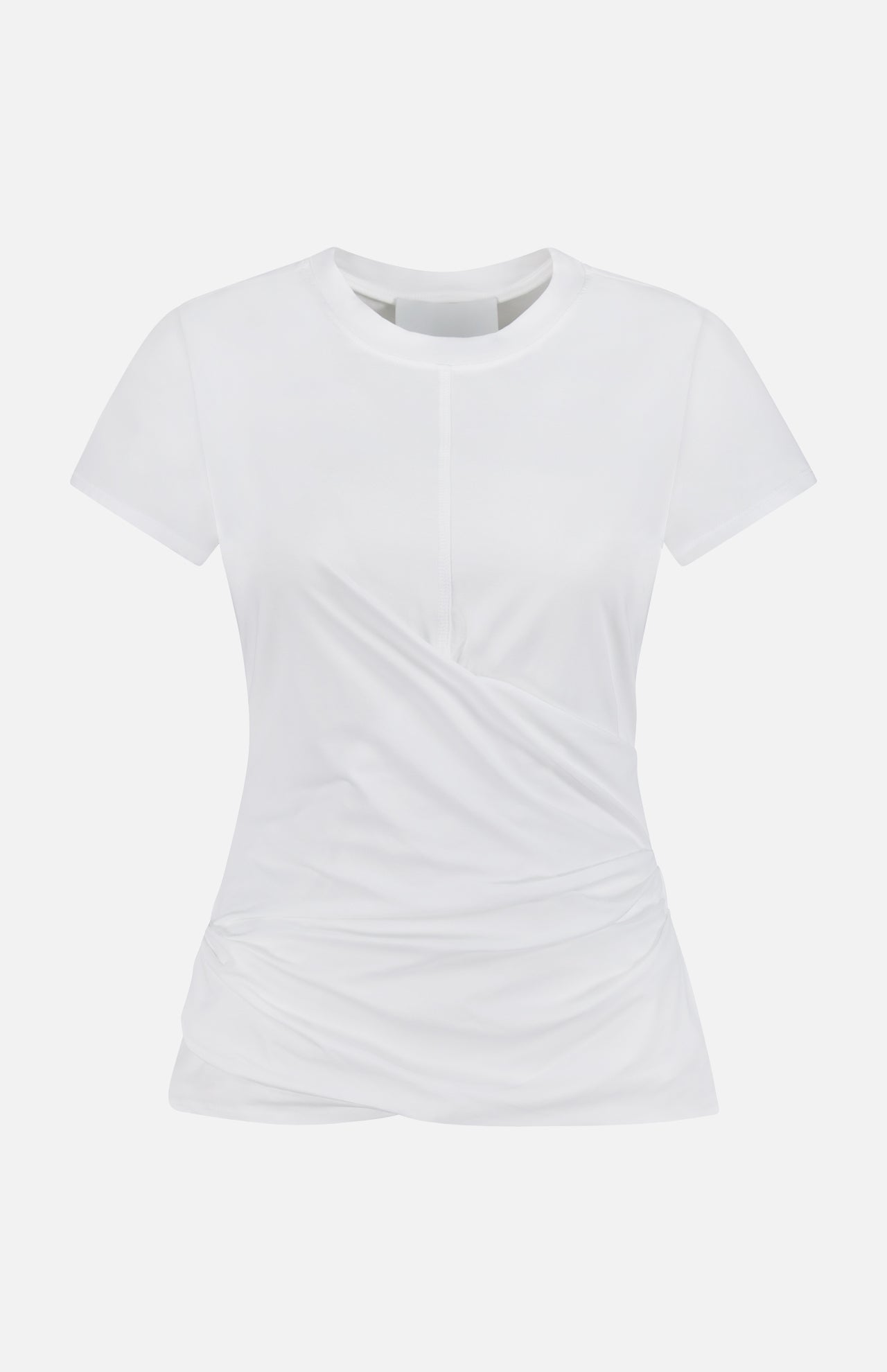 Draped Short Sleeve T-Shirt (14681357844843)