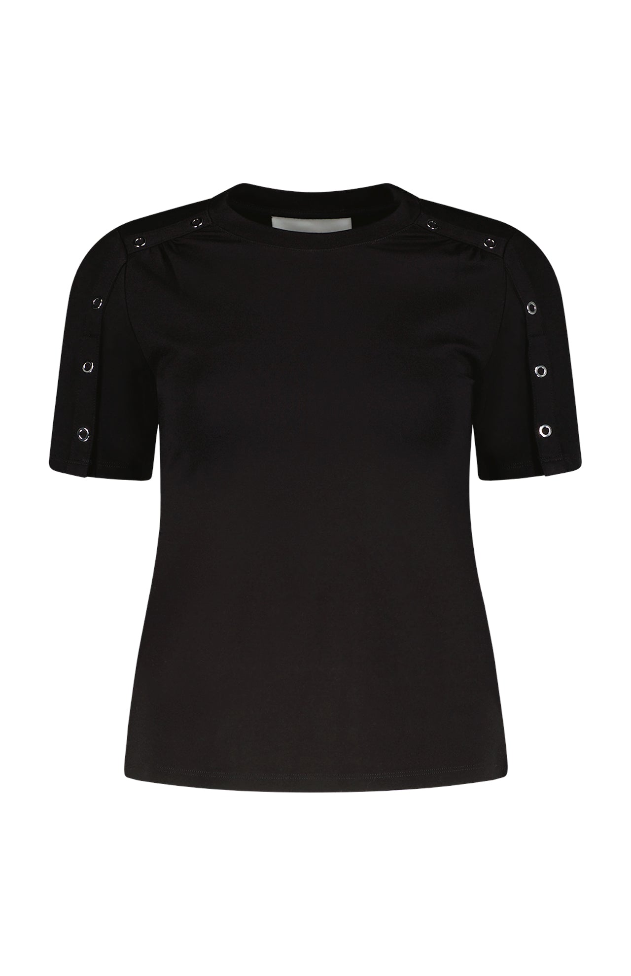 Gathered Short Sleeve Ponte Top