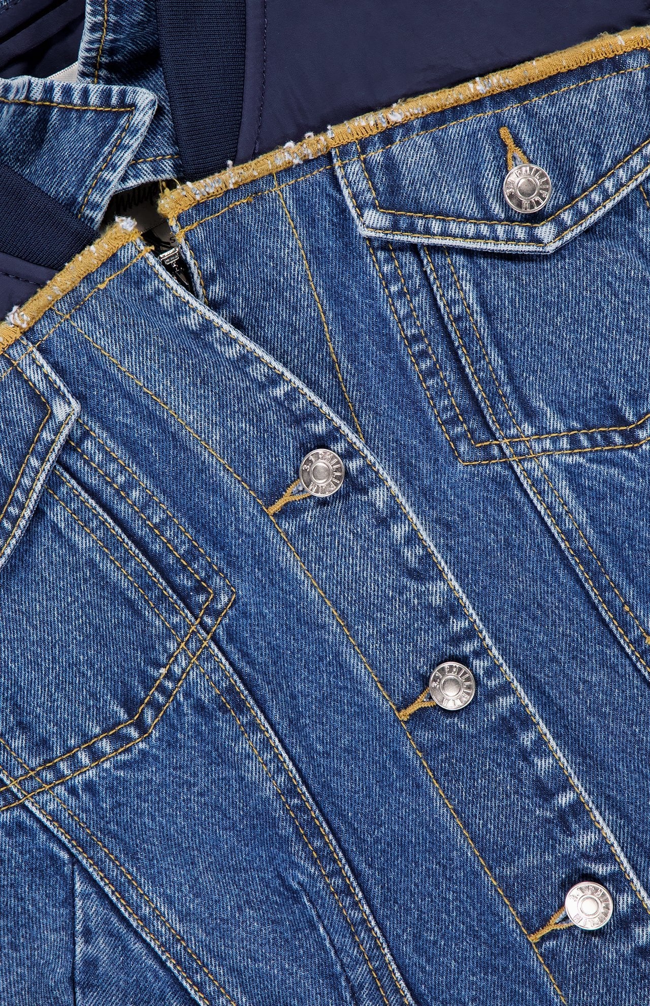 Hybrid Denim Flight Jacket