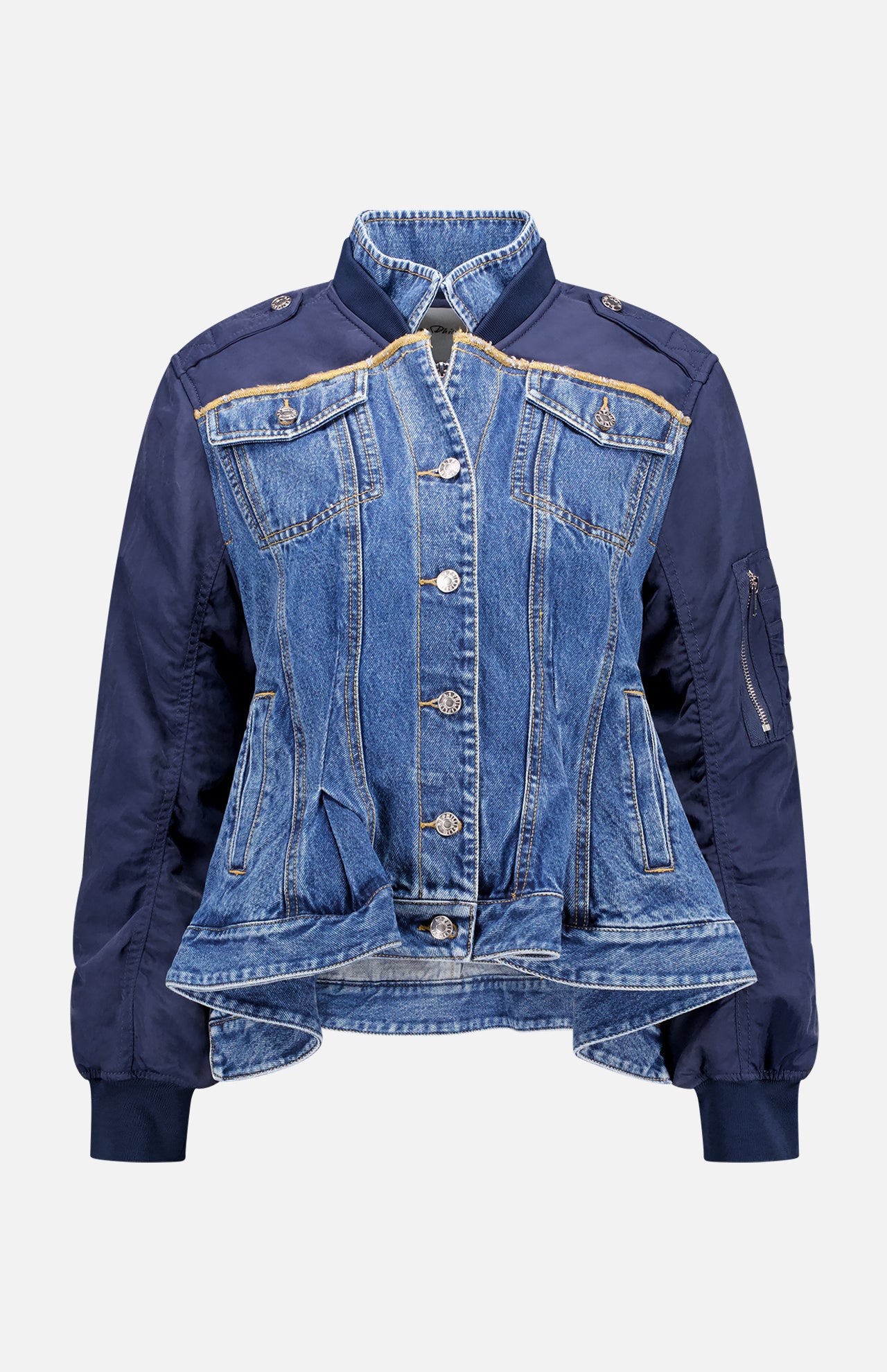 Hybrid Denim Flight Jacket