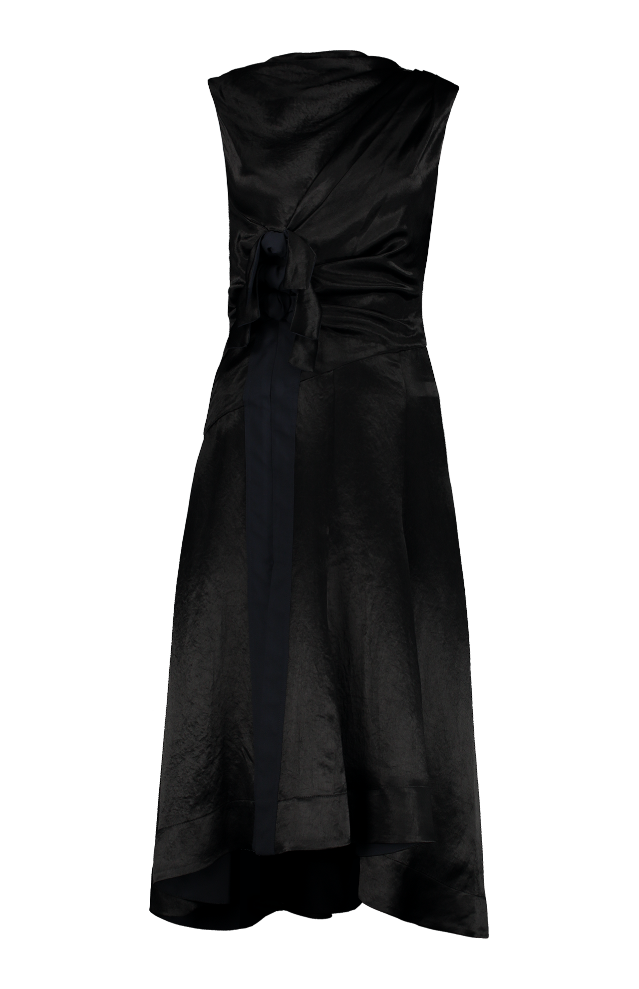 Liberty Satin Dress with Ties (7162962018419)