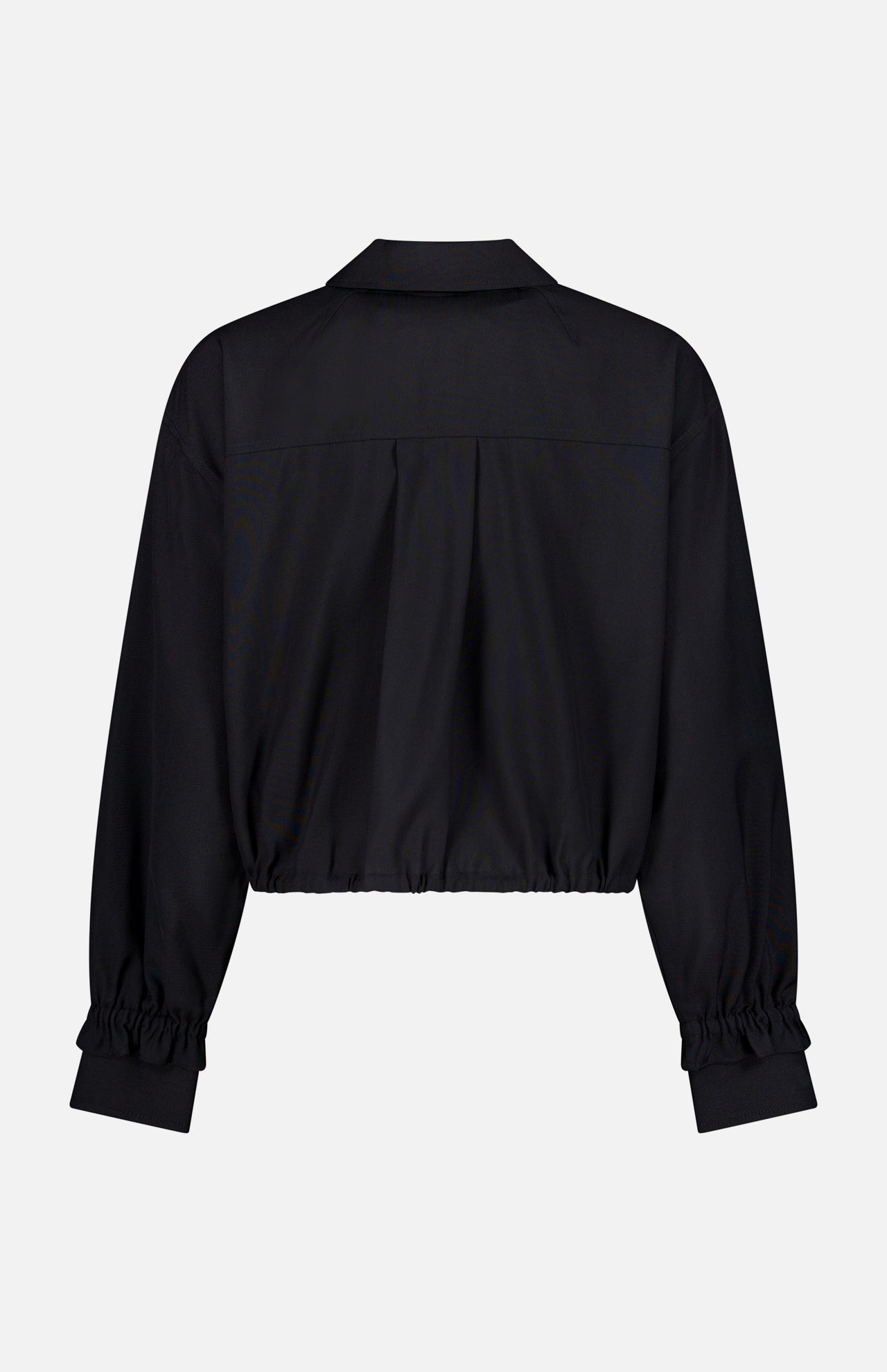 Long Sleeve Cropped Shirt Jacket (14681358008683)