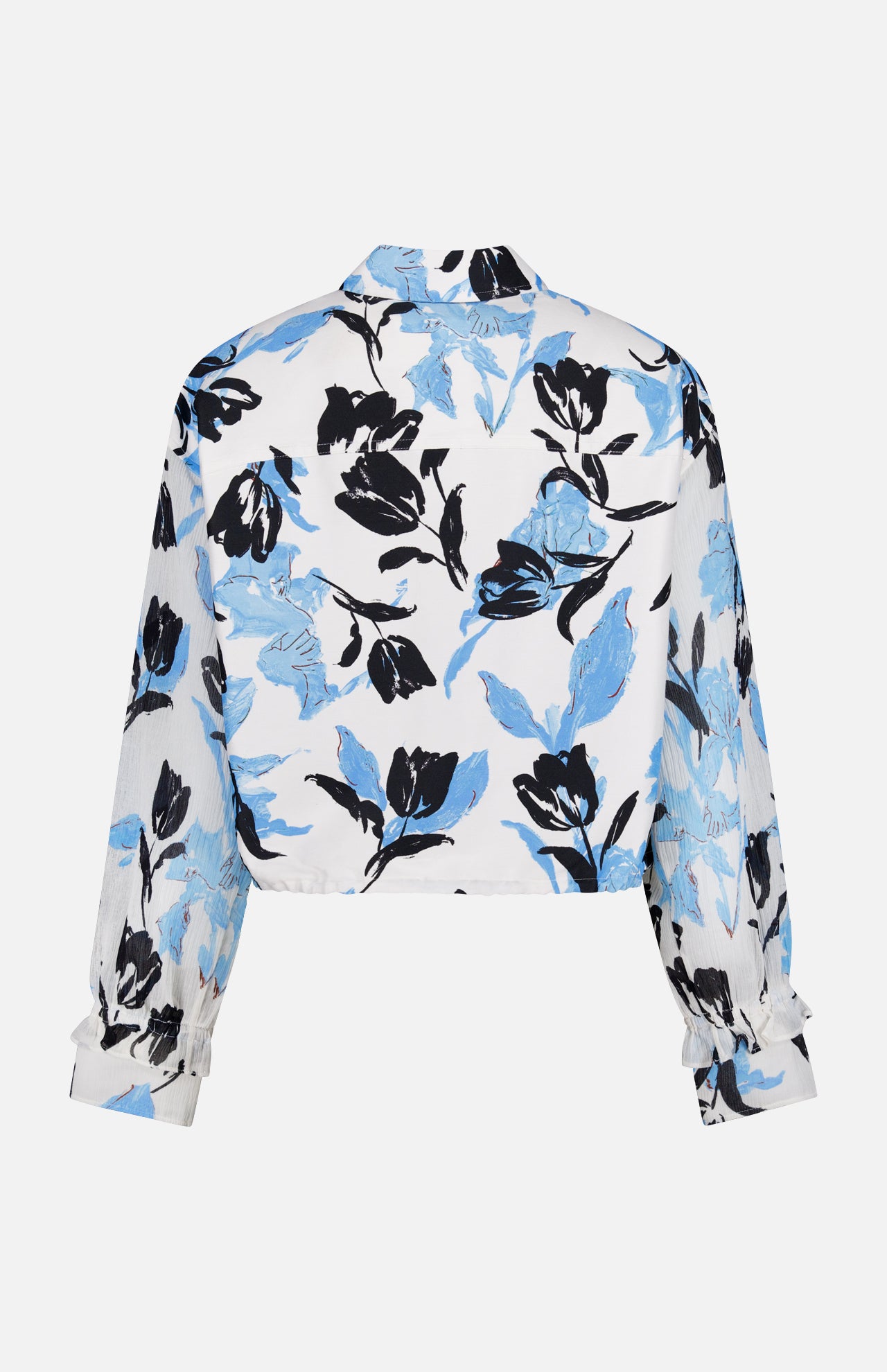 Long Sleeve Cropped Tulip Shirt Jacket (14681358139755)
