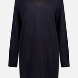 Long Sleeve Lace Mockneck Dress (7628981174387)