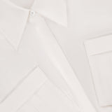 Long Sleeve Relaxed Draped Shirt Combo Dress (7628981010547)