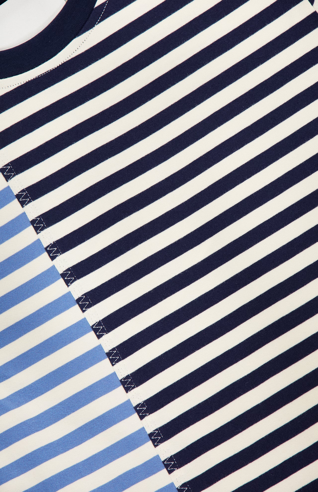 Patchwork Stripe Short Sleeve T-Shirt Dress (14681358074219)