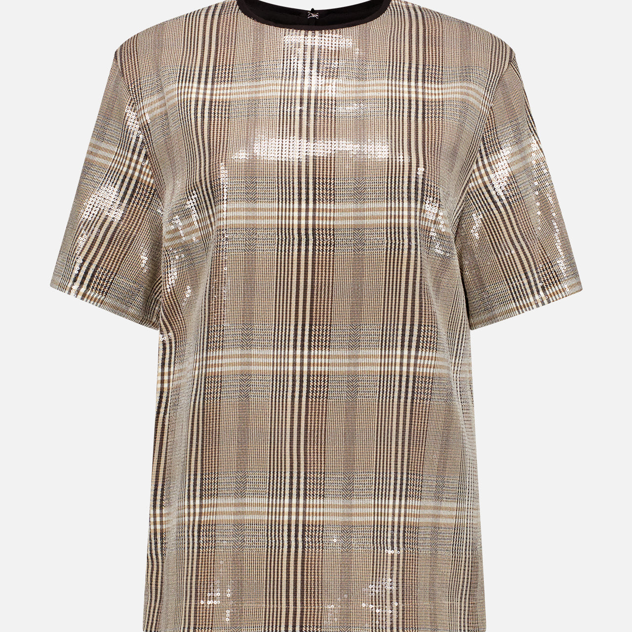 Sequin Plaid Boxy Tee (7628981043315)