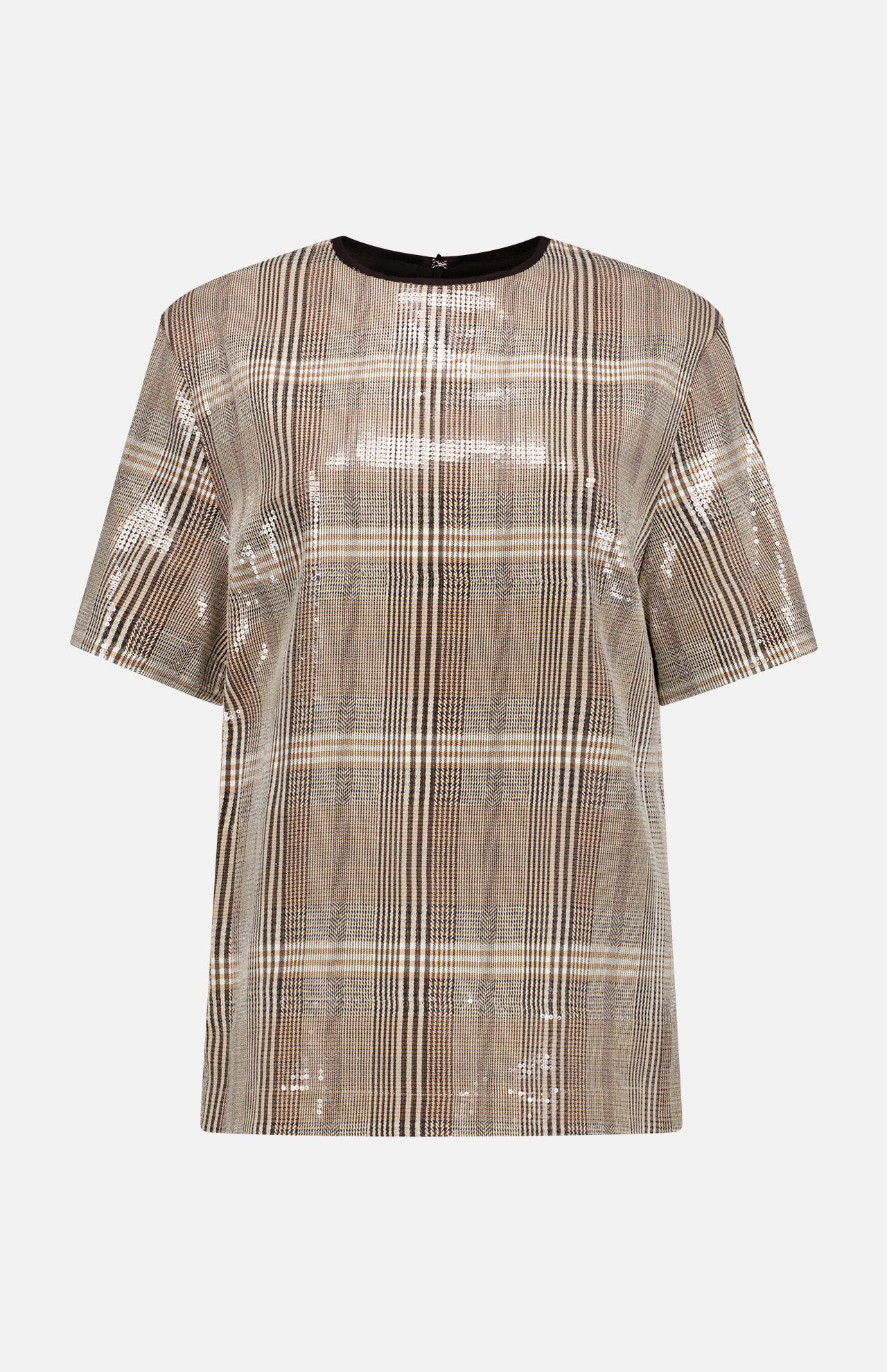 Sequin Plaid Boxy Tee (7628981043315)
