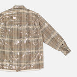 Sequin Plaid Oversized Shirt Jacket (7628980912243)