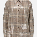 Sequin Plaid Oversized Shirt Jacket (7628980912243)
