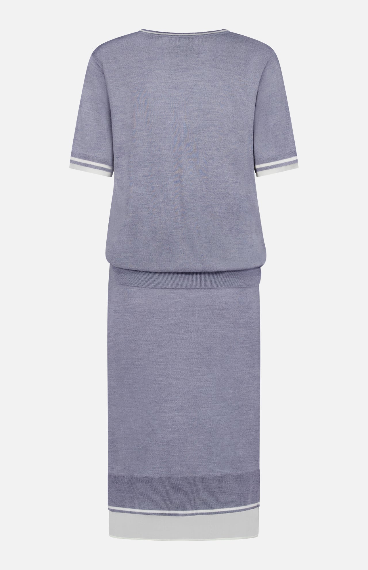 Short Sleeve Draped Knit Midi Dress (14681358106987)