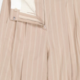 Single Pleat Wide Leg Stripe Pant (14647604248939)