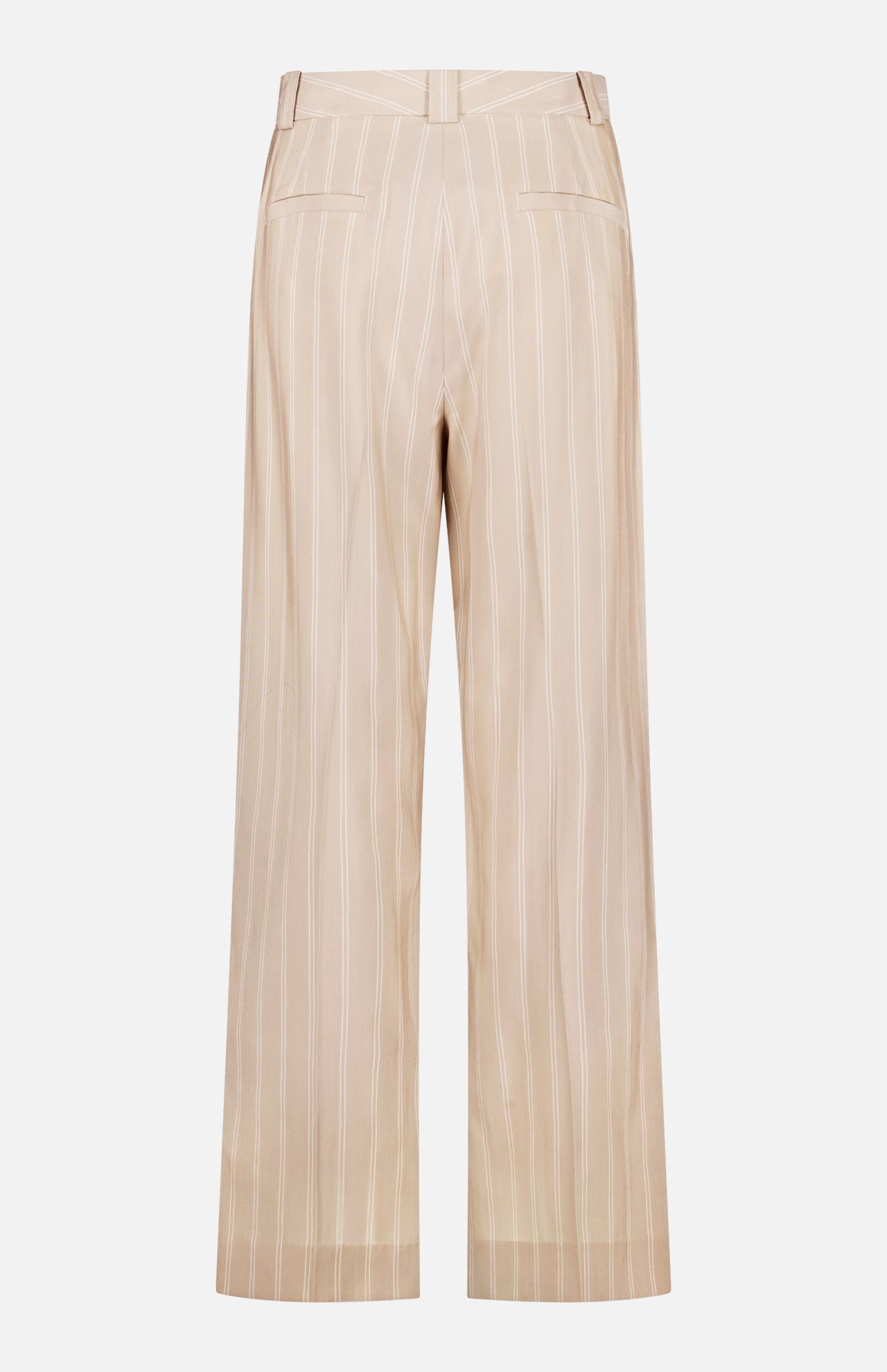 Single Pleat Wide Leg Stripe Pant (14647604248939)