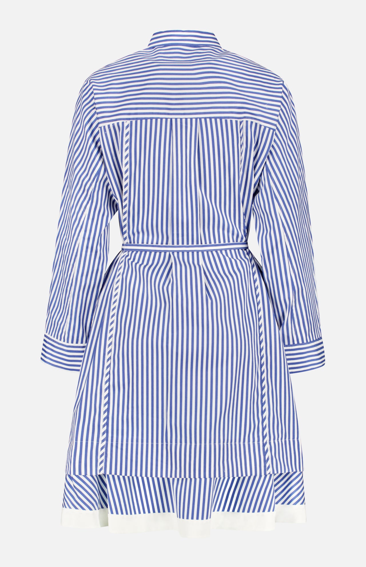 Striped Long Sleeve Shirt Dress (7754894311539)