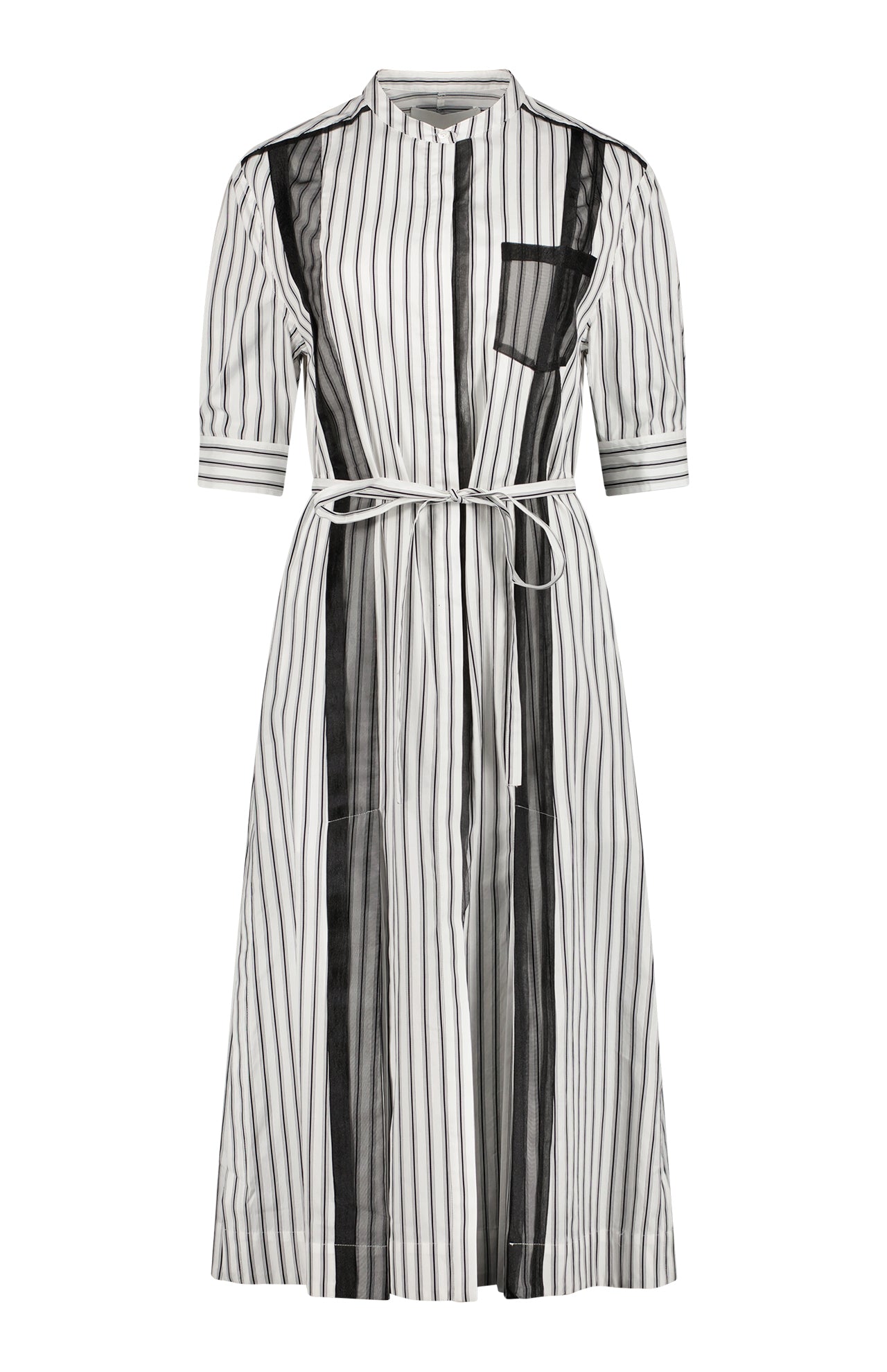 Striped Shirt Dress (7268779327603)