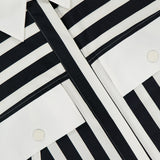 Striped Short Sleeve Shirt Dress (14681357812075)