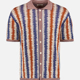 Button Up Stripe Knit Polo (14644969210219)