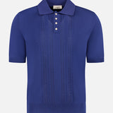 Quarter Button Knit Polo Shirt (14644969242987)
