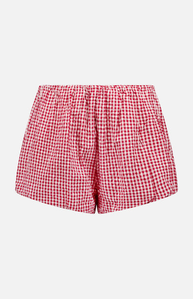 ショートパンツ RONRON RIBBON STRING SHORTS GINGHAM RED MUSINSA | RONRON RIBBON STRING SHORTS GINGHAM RED