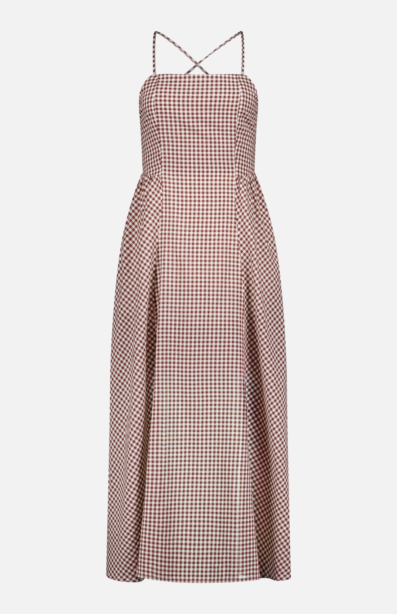 Callie Open Back Gingham Dress (14698104095083)