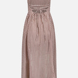 Callie Open Back Gingham Dress (14698104095083)