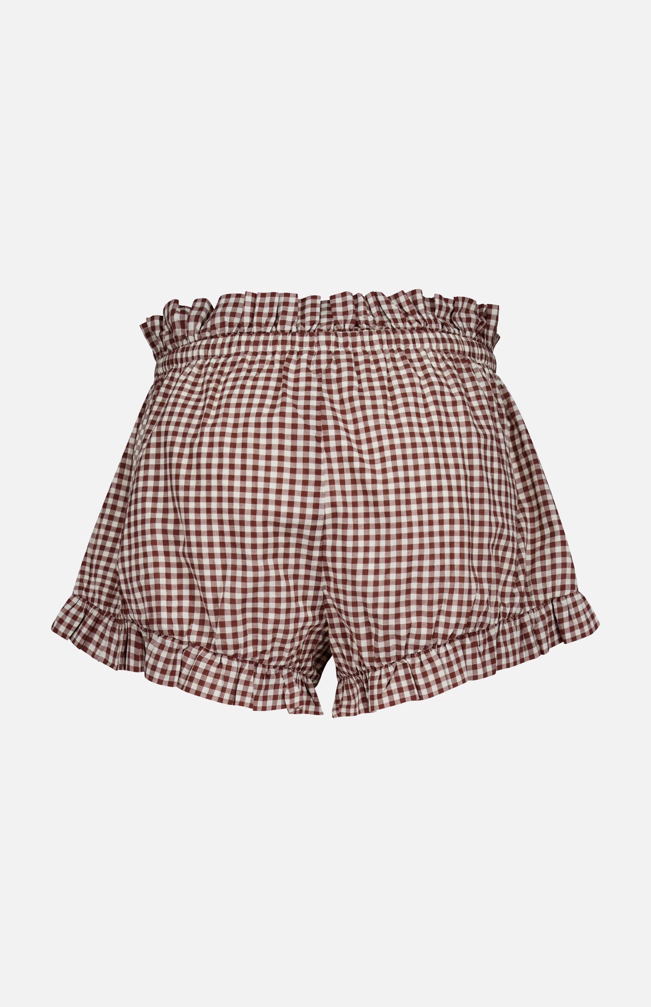 Callie Gingham Frill Shorts (14698104226155)