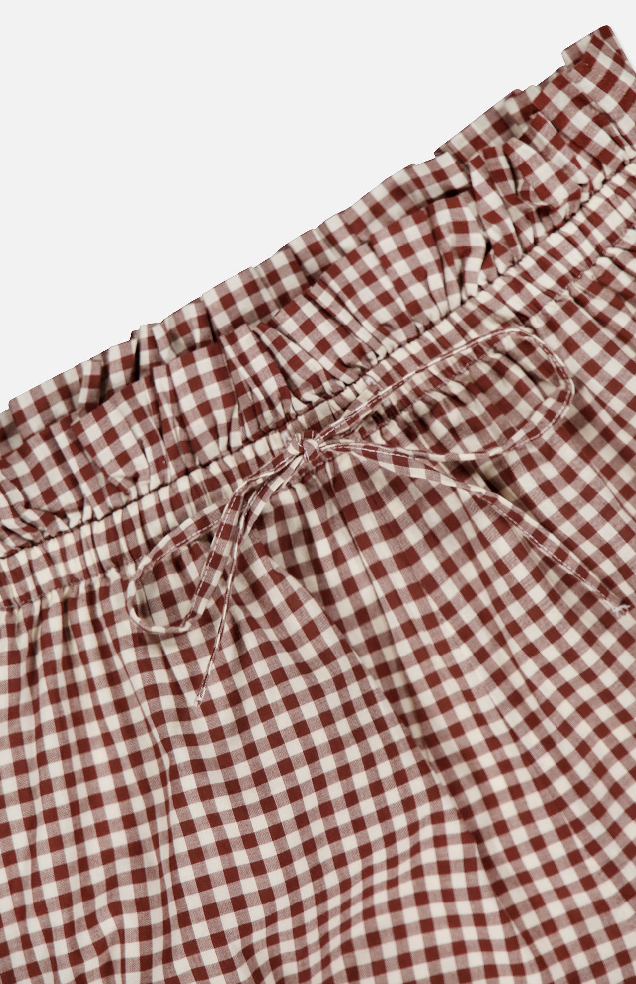 Callie Gingham Frill Shorts (14698104226155)