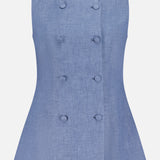 Thea Linen Double Breasted Vest (14698104127851)