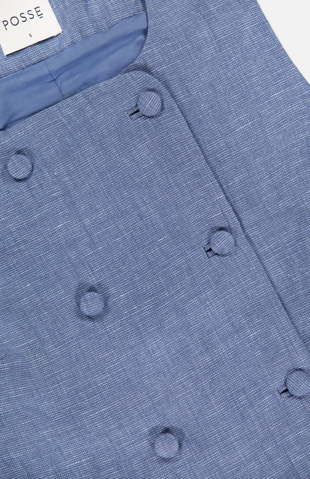 Thea Linen Double Breasted Vest (14698104127851)