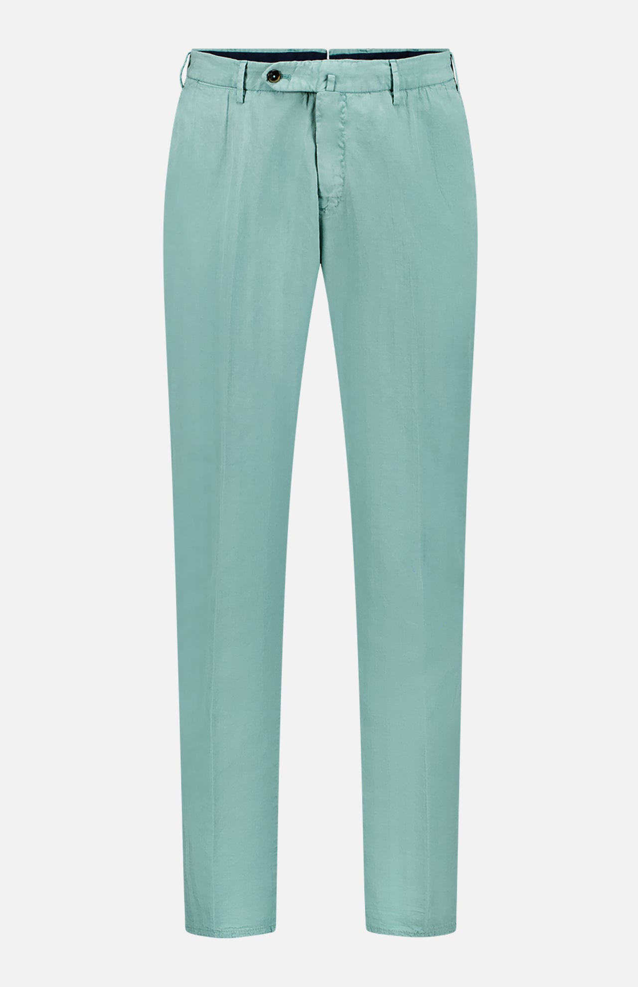 Cotton/Linen Herringbone Flat Front Trouser (14640244195691)
