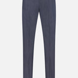 Back view of the PT TORINO Active Superlight Wool Twill Trousers, featuring belt loops, two buttoned back pockets, and a slim fit design—an elevated interpretation of classic corporate pants perfect for professional environments.