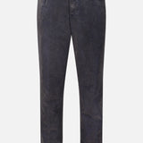 PT Torino Slim Stretch Cotton Corduroy Trouser Pants in dark navy, featuring a slim fit, button fly, and five-pocket styling.