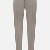 PT TORINO Traveler Light Stretch Structure Trouser Pant displayed on a white background. These tailored slim-fit pants are crafted from stretch wool and feature belt loops, a hook-and-bar closure, and sharp crease lines down the front of each leg.