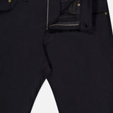 Black PT Torino Wool & Cashmere Flannel Pants in a 5-pocket design with a metal button fly and rivet detailing.
