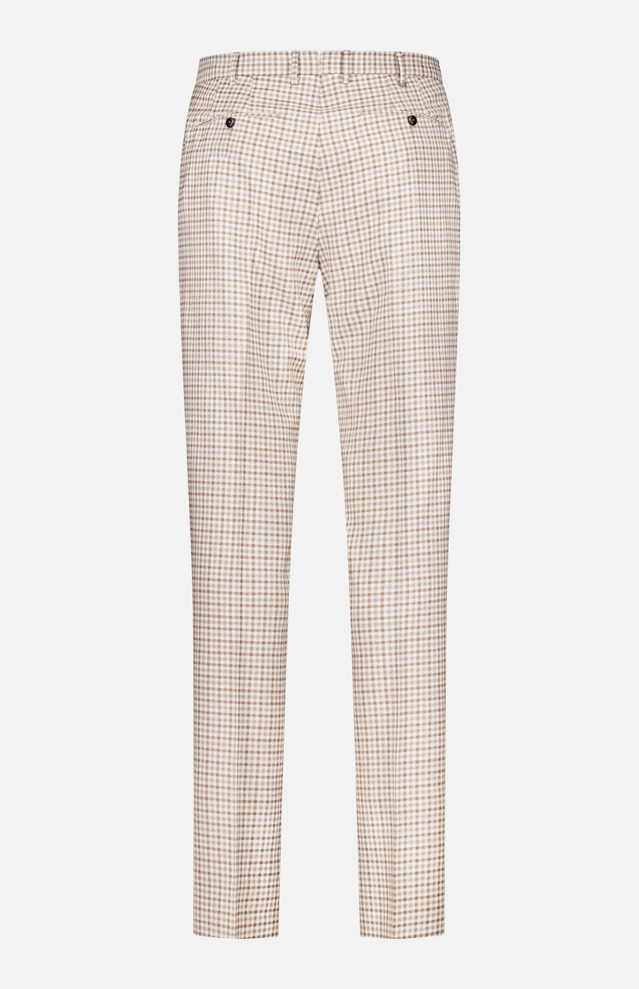 Men's Super 100's Fancy Wool Check Trouser Pants | A.K. Rikk's