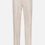 Super 100's Fancy Wool Check Trouser Pants (14639460745579)