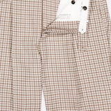 Super 100's Fancy Wool Check Trouser Pants (14639460745579)