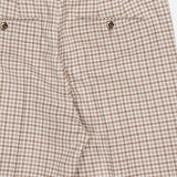 Super 100's Fancy Wool Check Trouser Pants (14639460745579)