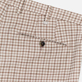 Super 100's Fancy Wool Check Trouser Pants (14639460745579)