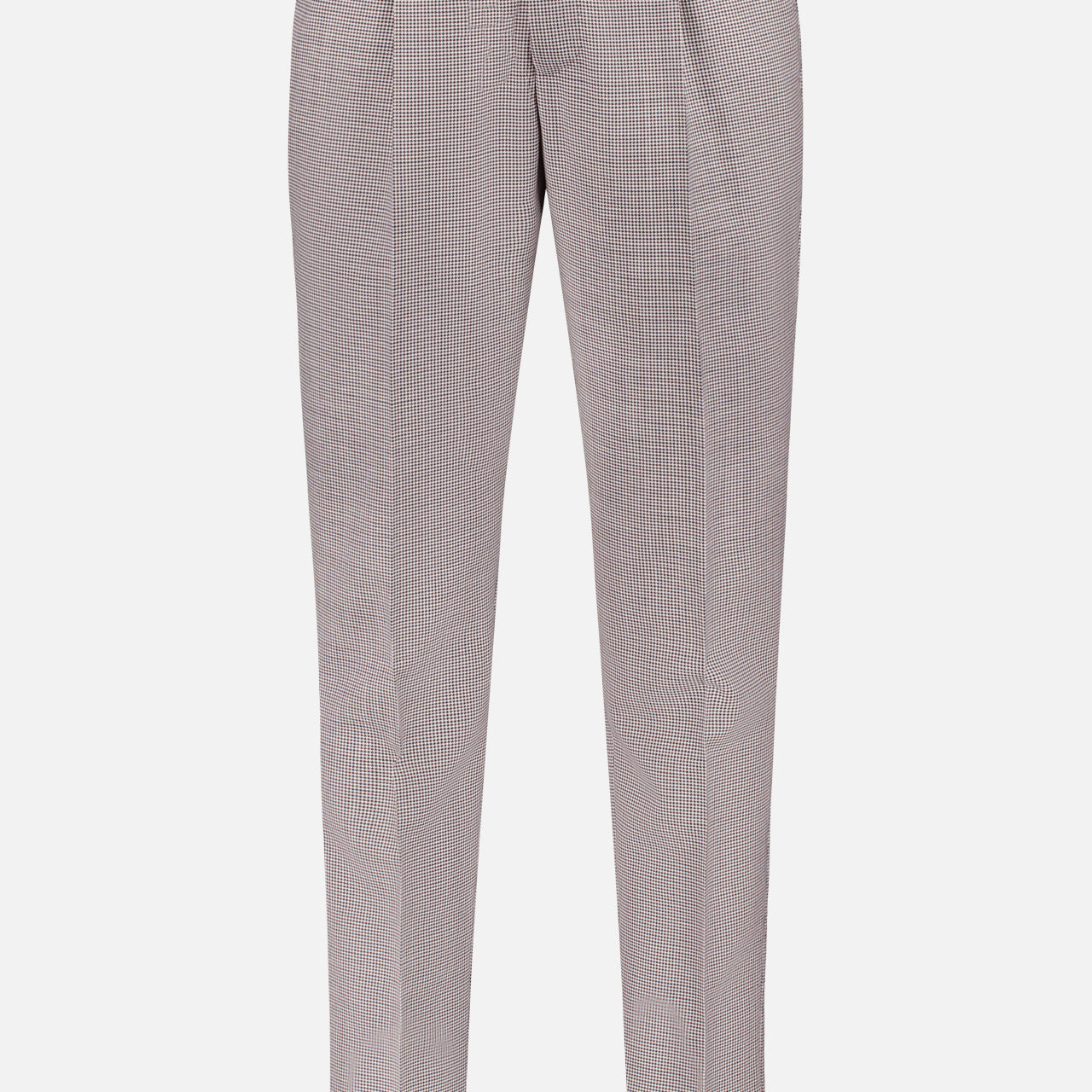 Super 100's Fancy Wool Houndstooth Trouser (14639460778347)