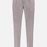 Super 100's Fancy Wool Houndstooth Trouser (14639460778347)