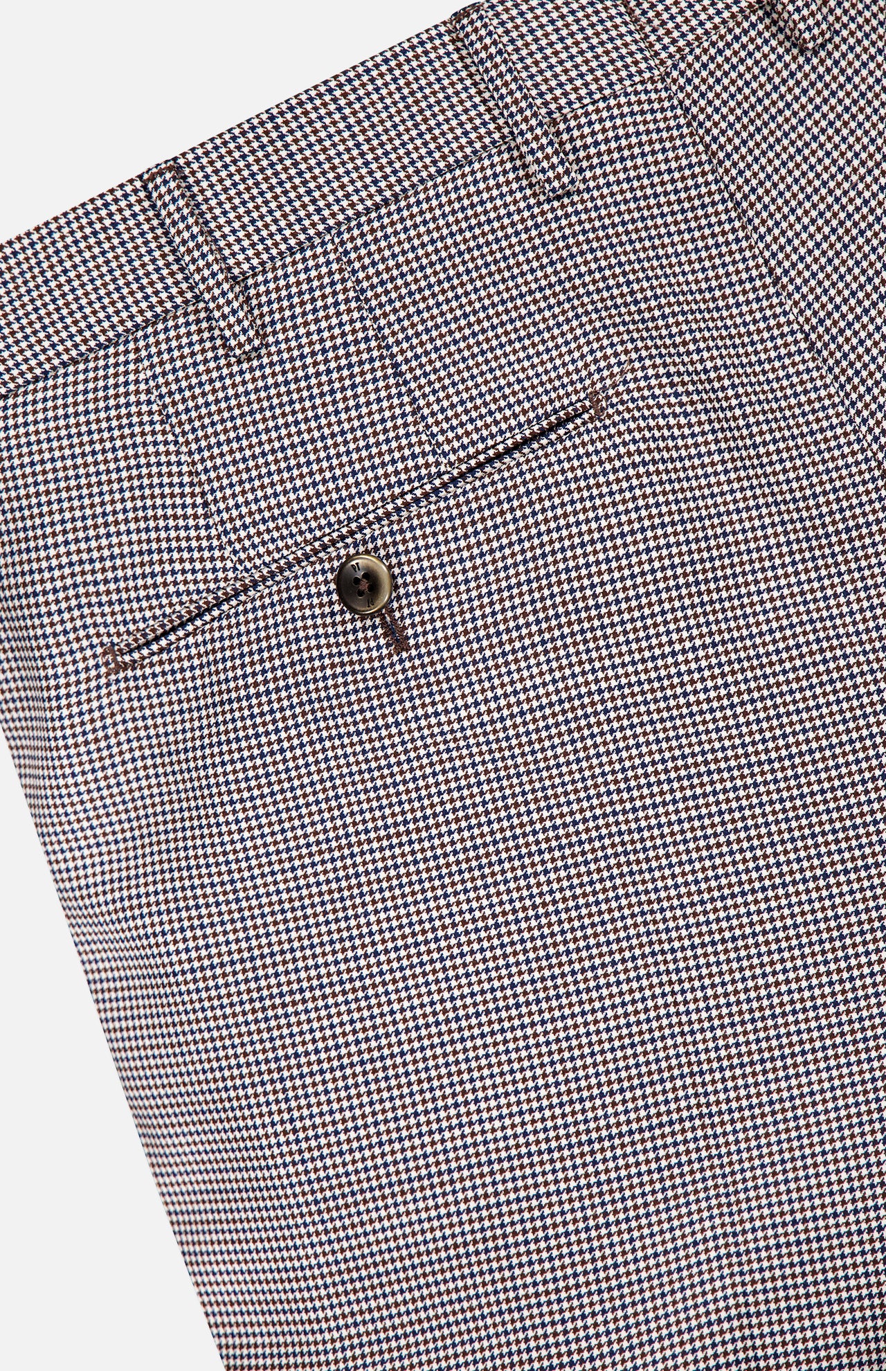 Super 100's Fancy Wool Houndstooth Trouser (14639460778347)