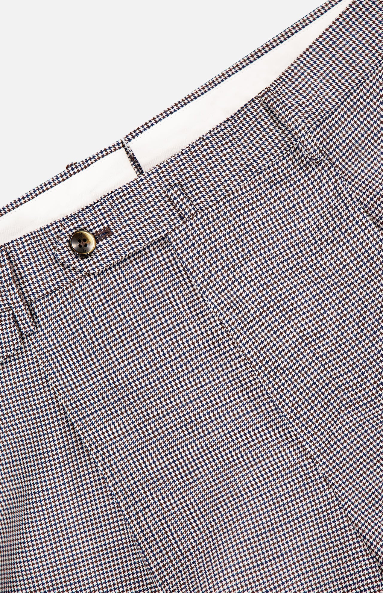 Super 100's Fancy Wool Houndstooth Trouser (14639460778347)