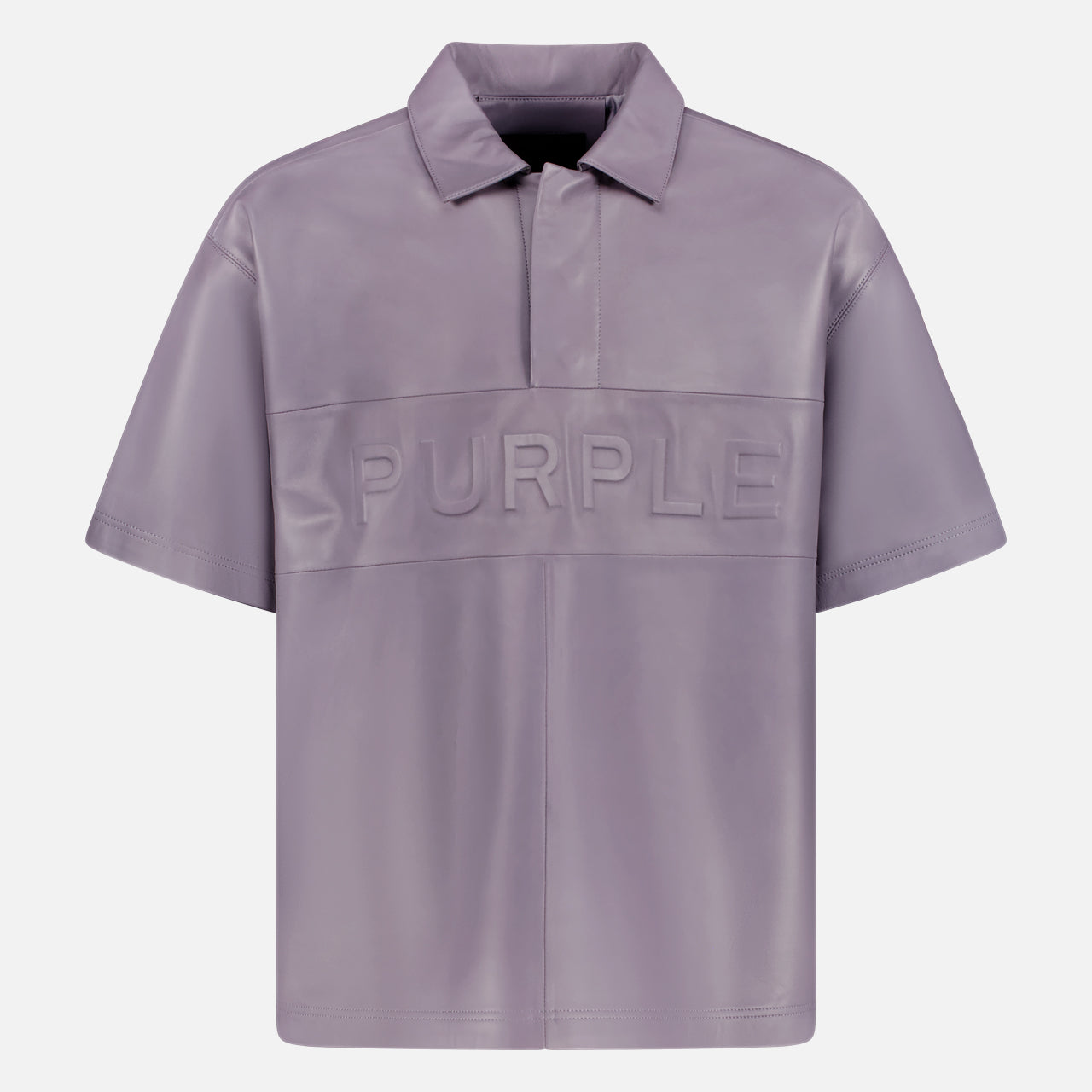 Leather Short Sleeve Polo (14657895989611)