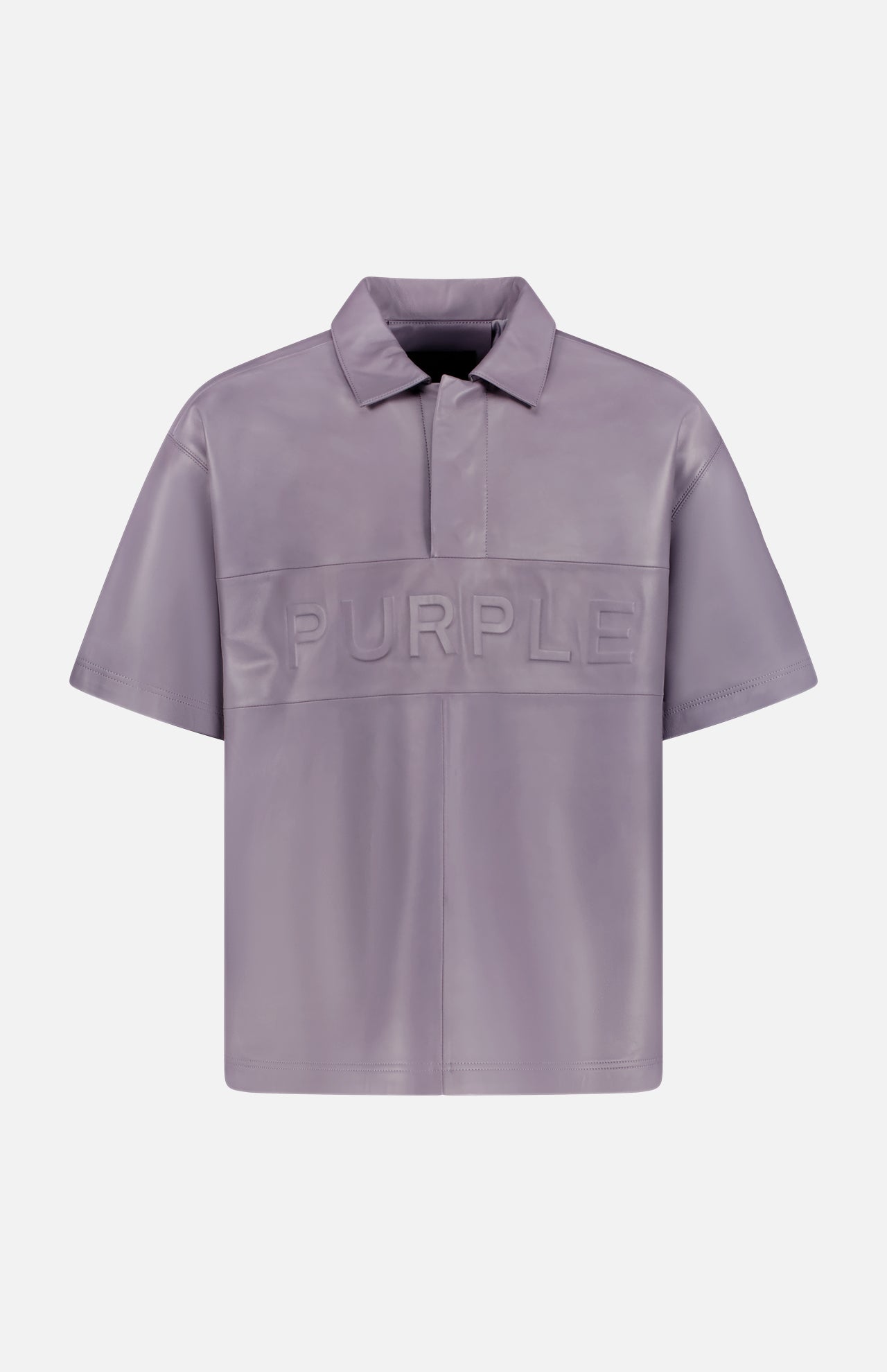 Leather Short Sleeve Polo (14657895989611)