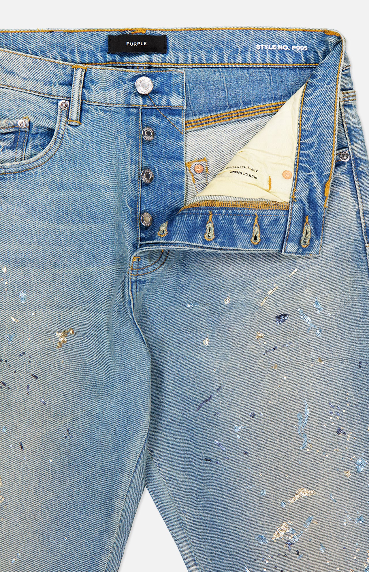 Sequin Splatter Paint Jeans (14706901942635)