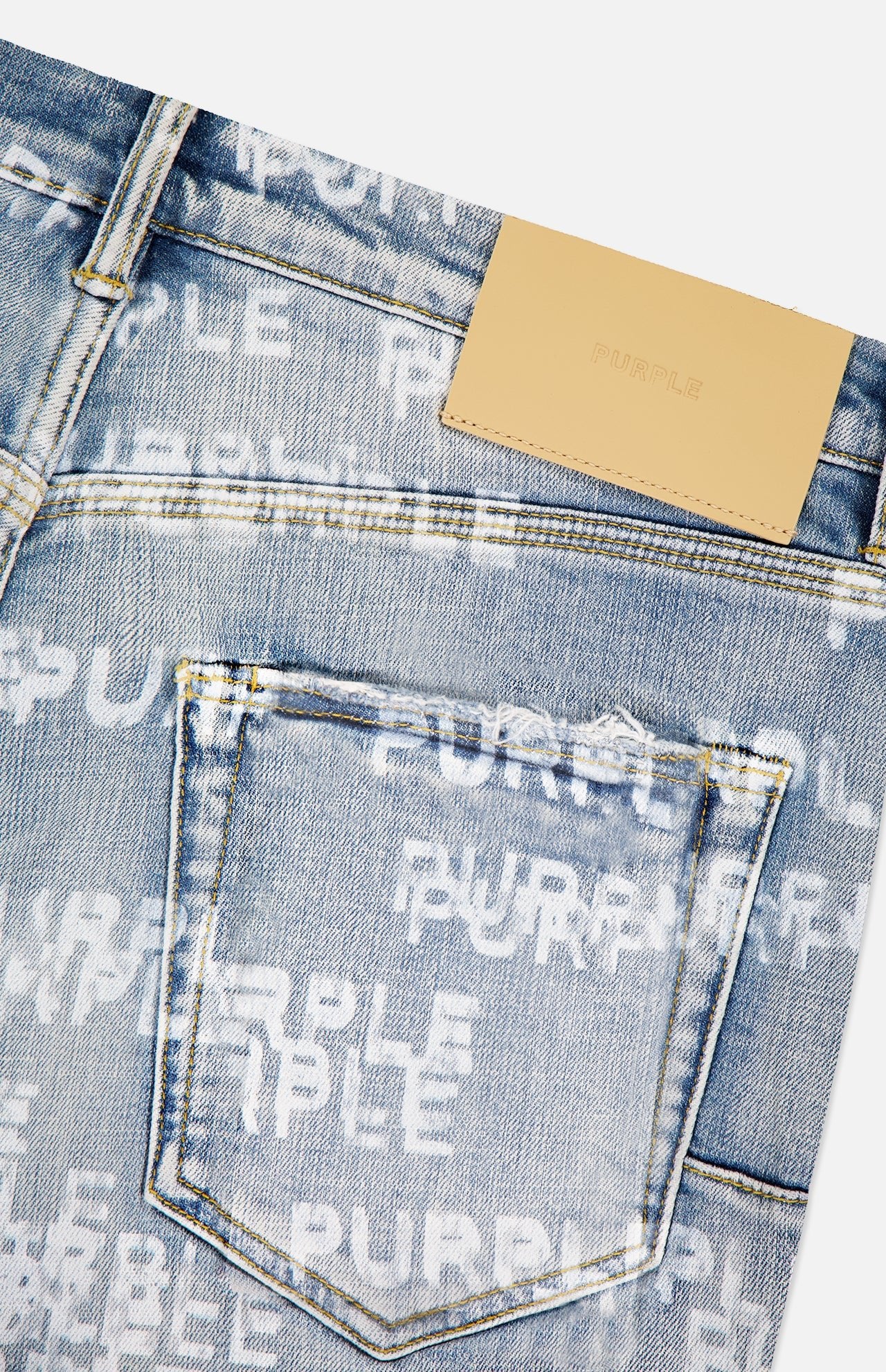 Skinny Purple Logo Blue Jean