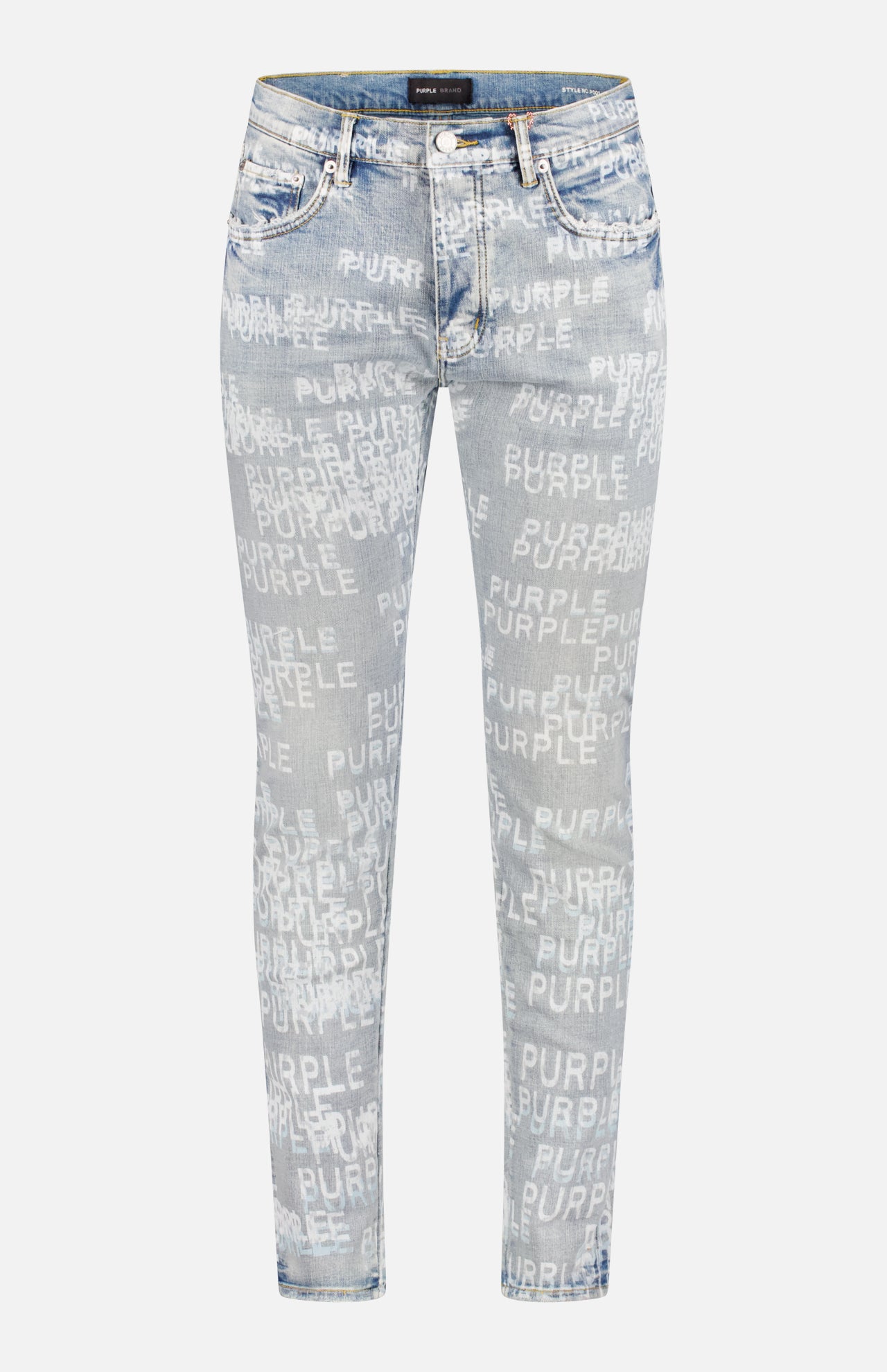 Skinny Purple Logo Blue Jean